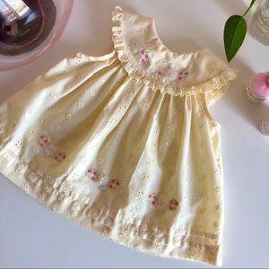 Little Bitty Embroidered and Smocked 6-9mo Dress